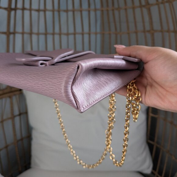 Senreve Aria Belt Bag in Lilac w/ Gold Chain & Matching Slim Wallet - Picture 6 of 10